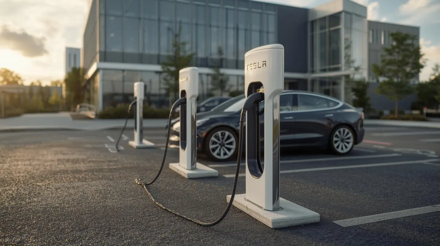 borne-de-recharge-double-installee-sur-un-parking-dentreprise borne-de-recharge-double-installee-sur-un-parking-dentreprise