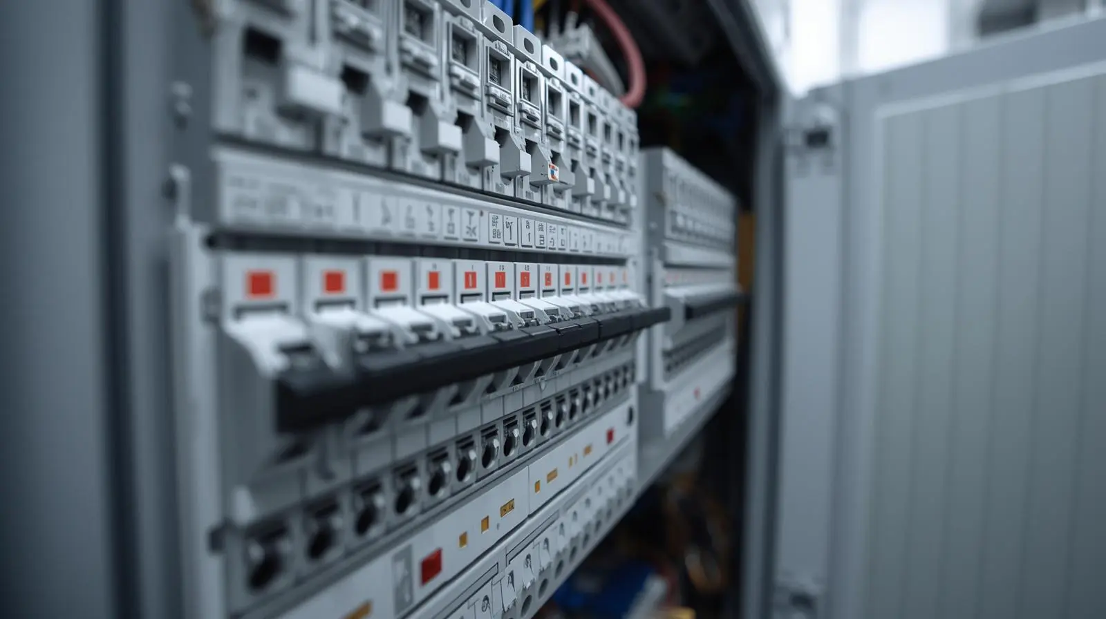 charles-thibaut-disjoncteurs-tableau Tableau électrique avec disjoncteurs modernes installés – Charles Thibaut