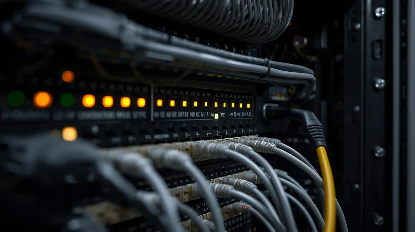 Standard téléphonique IP installé dans une baie informatique – Charles Thibaut