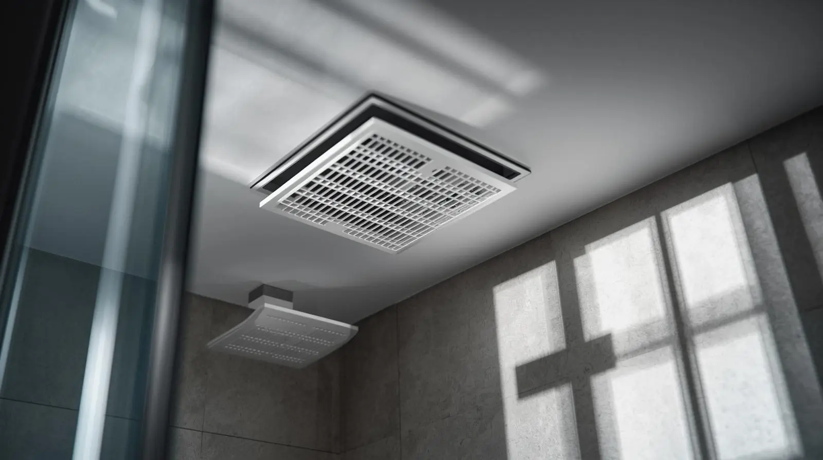 Système de VMC hygroréglable avec bouche d’extraction en salle de bain – Charles Thibaut