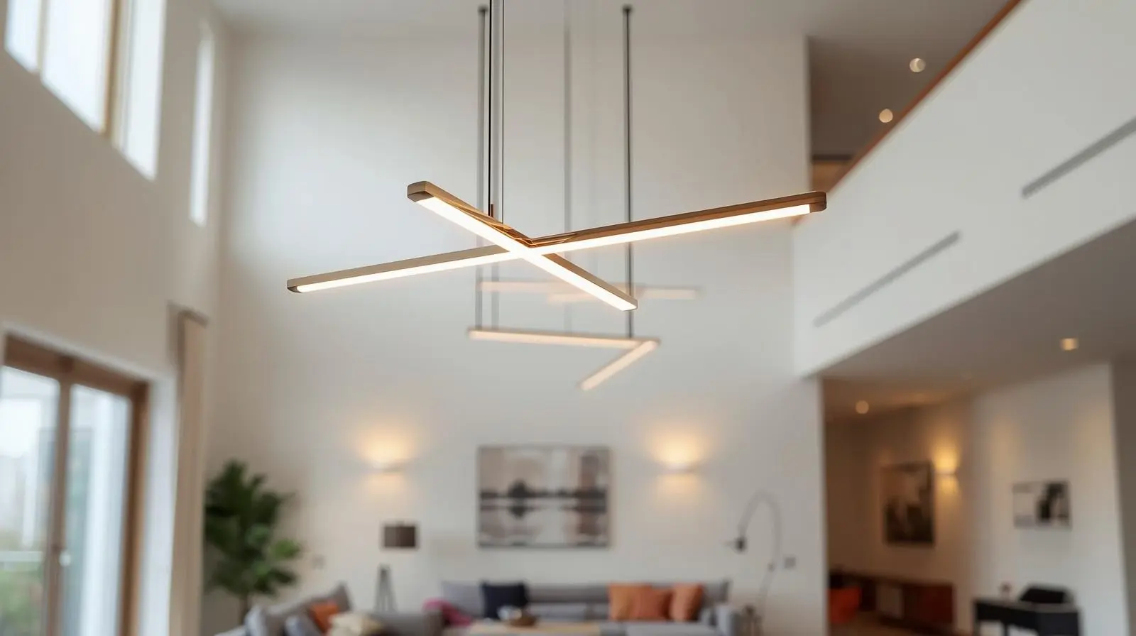 un-luminaire-moderne-installe-au-plafond-dans-un-salon-lumineux-contemporain-lumiere-allum un-luminaire-moderne-installe-au-plafond-dans-un-salon-lumineux-contemporain-lumiere-allum