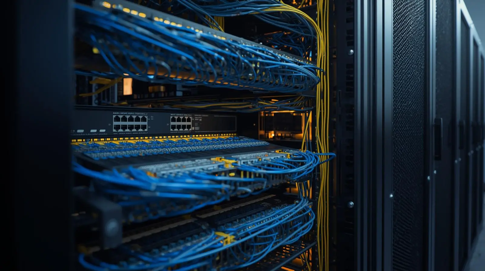 une-armoire-reseau-avec-câblage-structure-et-organise une-armoire-reseau-avec-câblage-structure-et-organise